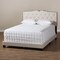 Baxton Studio Vivienne Modern Light Beige Upholstered Full Size Bed 146-8239 - alternate 9